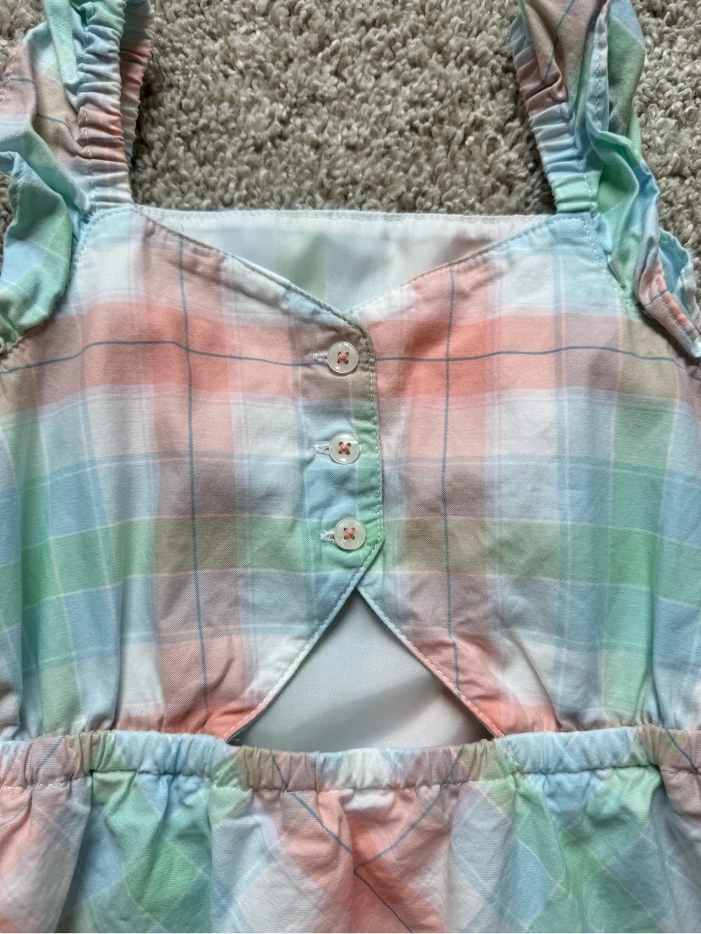 Girls' Dress Lot 4T Dress Bundle Pastel Plaid and Pink Floral Summer Dress Set